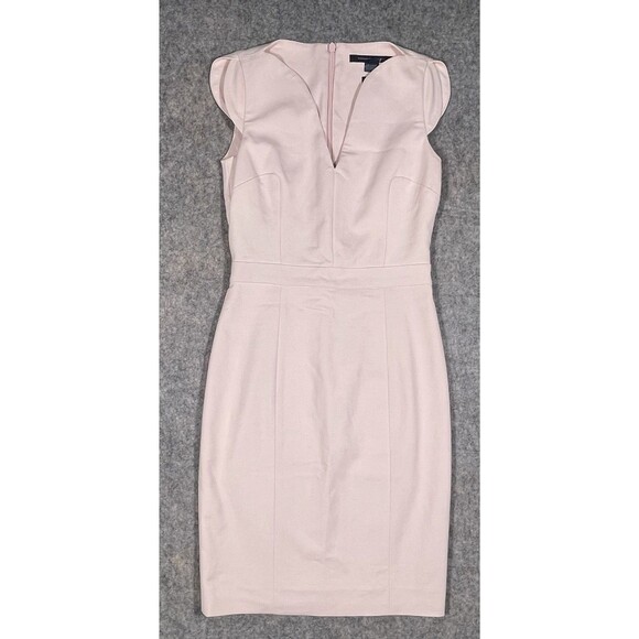 French Connection Sheath Dress Blush Pink Size 4 MSRP $188